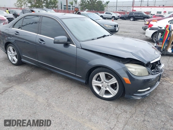 2011 Mercedes-Benz C-Class C 300 Sport with VIN WDDGF5EB5BR133393, listed as a IAAI auction lot 41712905 with 146,428 mi miles. Bid and sale history available at carsss.com. Image 1.