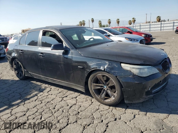 2010 BMW 5 Series 528i with VIN WBANU5C57AC365237, listed as a Copart auction lot 46911625 with 174,692 mi miles and Clean Title. Bid and sale history available at carsss.com. Image 4.