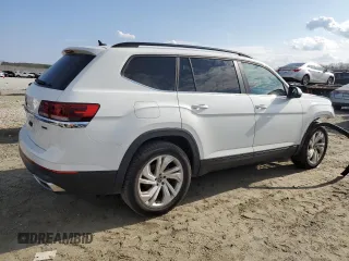 2021 Volkswagen Atlas SE z VIN 1V2HR2CA3MC550966, wystawiony jako Copart lot #44736935 z przebiegiem 91 152 mil mil oraz Szkoda całkowita • Salvage title. Historia ofert i sprzedaży dostępna na DreamBid. Obrazek 3.