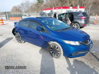 2015 Honda Civic EX with VIN 19XFB2F87FE040749, listed as a IAAI auction lot 41741707 with 67,790 mi miles. Bid and sale history available at carsss.com. Image 1.