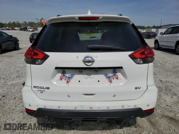 2017 Nissan Rogue SV with VIN 5N1AT2MTXHC758932, listed as a Copart auction lot 51262145 with 189,795 mi miles and Salvage Title. Bid and sale history available at carsss.com. Image 6.