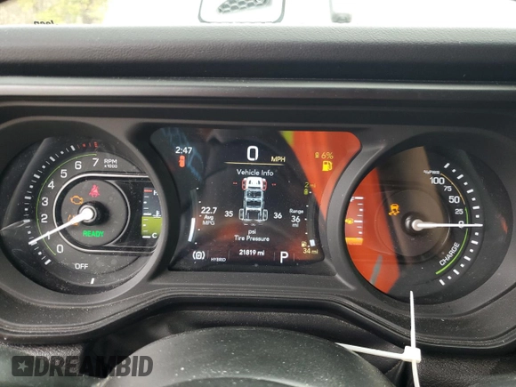2024 Jeep Wrangler Rubicon X z VIN 1C4RJXR65RW143217, wystawiony jako Copart lot #49298355 z przebiegiem 21 819 mil mil oraz Szkoda całkowita • Salvage title. Historia ofert i sprzedaży dostępna na DreamBid. Obrazek 9.