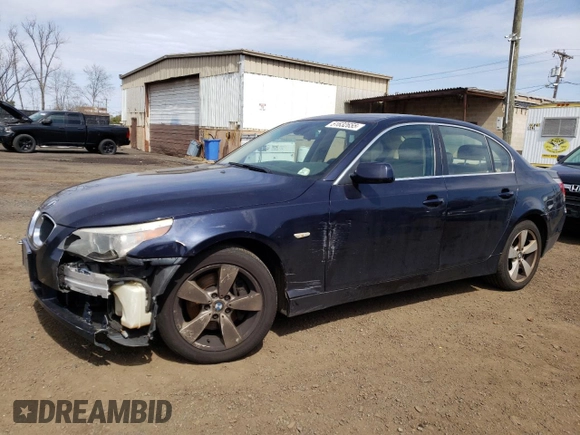 2006 BMW 5 Series 530xi with VIN WBANF735X6CG67105, listed as a Copart auction lot 51632655 with 164,969 mi miles and Salvage Title. Bid and sale history available at DreamBid. Image 1.