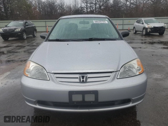 2003 Honda Civic LX z VIN 2HGES16593H517212, wystawiony jako Copart lot #50229755 z przebiegiem 68 033 mil mil oraz Czysty tytuł • Clean title. Historia ofert i sprzedaży dostępna na DreamBid. Obrazek 5.