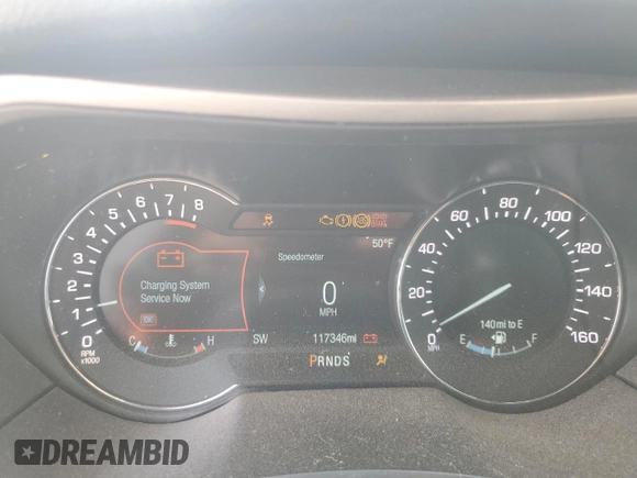 2017 Lincoln MKZ Reserve with VIN 3LN6L5F92HR658835, listed as a Copart auction lot 56491035 with 117,346 mi miles and Salvage title. Bid and sale history available at DreamBid. Image 9.