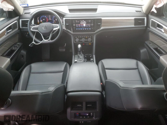 2021 Volkswagen Atlas SEL with VIN 1V2ER2CAXMC558114, listed as a Copart auction lot 55573455 with 49,296 mi miles and Salvage title. Bid and sale history available at DreamBid. Image 8.