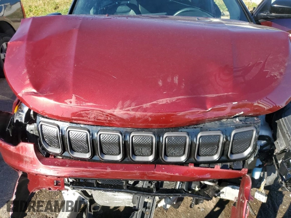 2022 Jeep Compass (RED) Edition with VIN 3C4NJDCB8NT180877, listed as a Copart auction lot 79696784 with 26,762 mi miles and Non repairable. Bid and sale history available at DreamBid. Image 12.