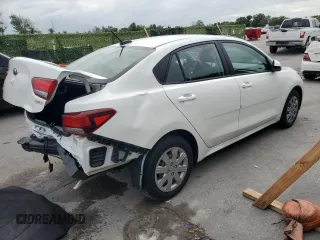 2021 Kia Rio LX with VIN 3KPA24AD8ME394027, listed as a Copart auction lot 58322134 with 37,177 mi miles and Salvage Title. Bid and sale history available at carsss.com. Image 3.