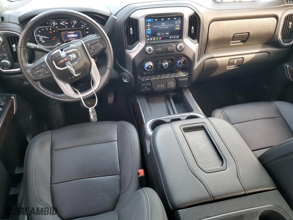 2021 GMC Sierra 1500 SLT with VIN 3GTU9DED1MG256465, listed as a Copart auction lot 44262085 with 54,772 mi miles and Salvage Title. Bid and sale history available at carsss.com. Image 8.