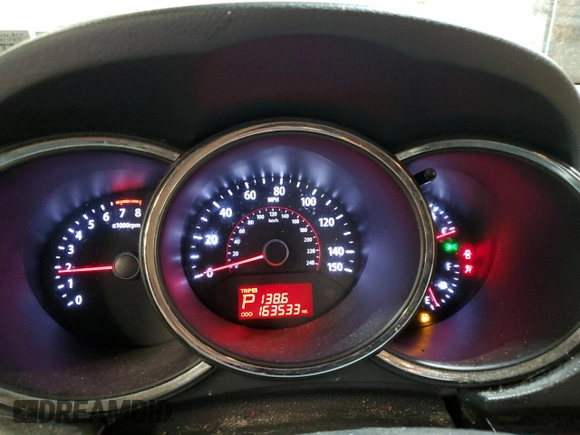 2013 Kia Sorento EX with VIN 5XYKUDA23DG316917, listed as a Copart auction lot 53430435 with 163,533 mi miles and Salvage Title. Bid and sale history available at carsss.com. Image 9.