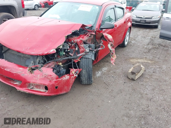 2013 Dodge Avenger with VIN 1C3CDZAB7DN649233, listed as a IAAI auction lot 41555445 with 118,846 mi miles and . Bid and sale history available at DreamBid. Image 6.
