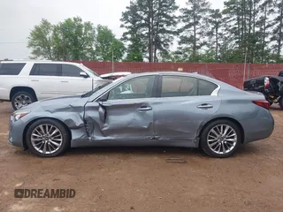 2018 Infiniti Q50 3.0t LUXE with VIN JN1EV7AP4JM357903, listed as a IAAI auction lot 41919730 with 130,858 mi miles. Bid and sale history available at carsss.com. Image 14.