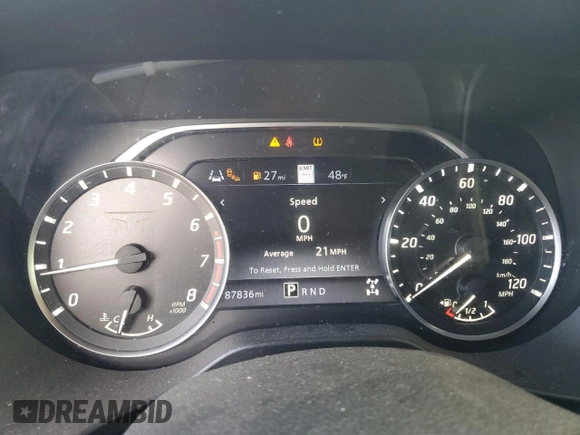 2021 Nissan Titan SV z VIN 1N6AA1FB3MN501518, wystawiony jako Copart lot #46542725 z przebiegiem 87 836 mil mil oraz Szkoda całkowita • Salvage title. Historia ofert i sprzedaży dostępna na DreamBid. Obrazek 9.