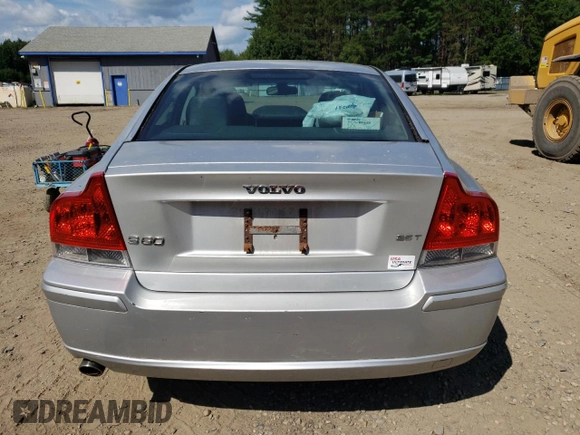 2008 Volvo S60 2.5T with VIN YV1RS592982681305, listed as a Copart auction lot 68937234 with 0 mi miles and Salvage Title. Bid and sale history available at carsss.com. Image 6.