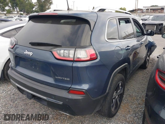 2019 Jeep Cherokee Limited with VIN 1C4PJMDX4KD400228, listed as a IAAI auction lot 42533145 with 64,537 mi miles and . Bid and sale history available at DreamBid. Image 4.