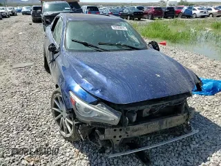 2017 Infiniti Q50 Red Sport 400 with VIN JN1FV7AP7HM850585, listed as a Copart auction lot 57649675 with 83,936 mi miles and Salvage title. Bid and sale history available at DreamBid. Image 13.