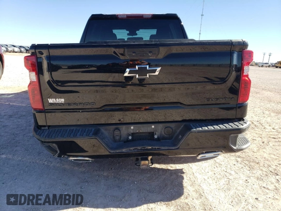 2024 Chevrolet Silverado 1500 Custom Trail Boss with VIN 3GCUDCED4RG375840, listed as a Copart auction lot 80574764 with 9,068 mi miles and Salvage Title. Bid and sale history available at carsss.com. Image 6.