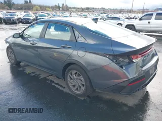 2024 Hyundai Elantra SEL with VIN KMHLM4DG8RU654892, listed as a IAAI auction lot 41752711 with 14,577 mi miles. Bid and sale history available at carsss.com. Image 3.
