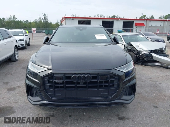 2022 Audi Q8 Premium Plus with VIN WA1EVBF18ND007050, listed as a IAAI auction lot 41863552 with 18,523 mi miles. Bid and sale history available at carsss.com. Image 6.