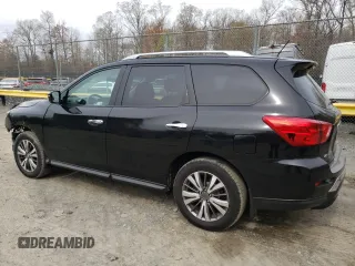 2018 Nissan Pathfinder S z VIN 5N1DR2MM6JC670681, wystawiony jako Copart lot #51574205 z przebiegiem 84 044 mil mil oraz Szkoda całkowita • Salvage title. Historia ofert i sprzedaży dostępna na DreamBid. Obrazek 2.