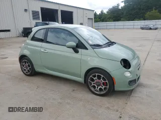 2013 FIAT 500 Sport with VIN 3C3CFFBR1DT554865, listed as a Copart auction lot 58783695 with 87,235 mi miles and Salvage title. Bid and sale history available at DreamBid. Image 4.