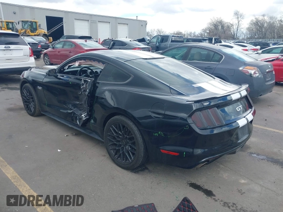 2016 Ford Mustang GT with VIN 1FA6P8CF8G5318052, listed as a IAAI auction lot 41946337 with 126,611 mi miles. Bid and sale history available at carsss.com. Image 3.