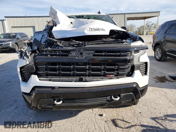 2022 Chevrolet Silverado 1500 LT Trail Boss with VIN 3GCUDFEL2NG661169, listed as a Copart auction lot 73760814 with Not Provided miles and Salvage Title. Bid and sale history available at DreamBid. Image 5.