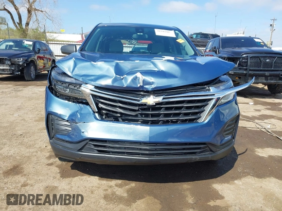 2024 Chevrolet Equinox LS with VIN 3GNAXHEG7RL221848, listed as a IAAI auction lot 41916003 with 10,249 mi miles and . Bid and sale history available at DreamBid. Image 12.
