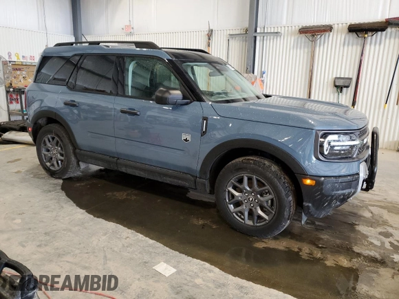 2025 Ford Bronco Sport Big Bend with VIN 3FMCR9BNXSRE15003, listed as a Copart auction lot 57883405 with 4,174 mi miles and Salvage title. Bid and sale history available at DreamBid. Image 4.