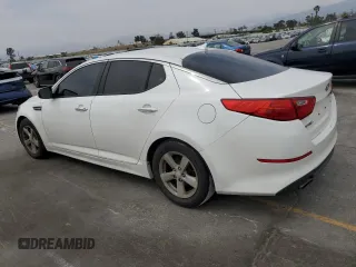 2015 Kia Optima LX with VIN KNAGM4A70F5633967, listed as a Copart auction lot 58937725 with Not provided miles and Salvage title. Bid and sale history available at DreamBid. Image 2.