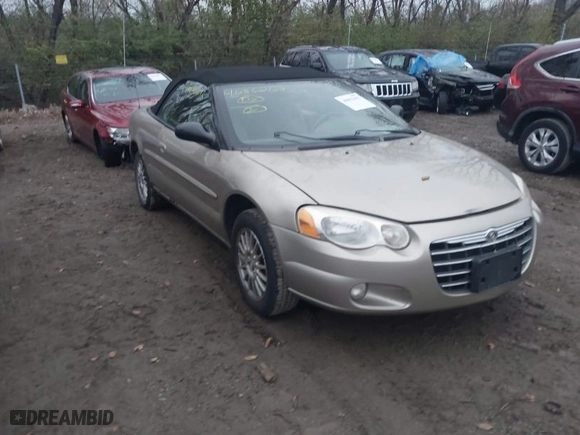 2004 Chrysler Sebring LXi with VIN 1C3EL55R94N406406, listed as a IAAI auction lot 40852693 with 167,981 mi miles. Bid and sale history available at carsss.com. Image 1.