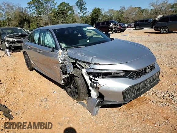 2025 Honda Civic Sport with VIN 2HGFE2F51SH542296, listed as a Copart auction lot 48999135 with 7,598 mi miles and Salvage title. Bid and sale history available at DreamBid. Image 11.