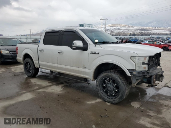 2015 Ford F-150 XLT with VIN 1FTEW1EG2FFB17259, listed as a Copart auction lot 46530595 with 217,074 mi miles and Salvage Title. Bid and sale history available at carsss.com. Image 4.