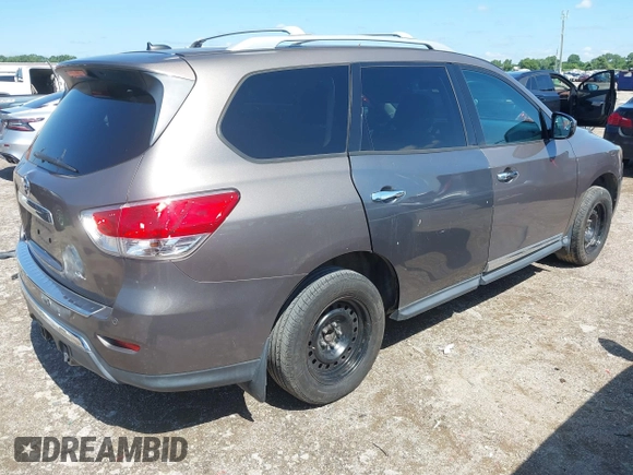 2014 Nissan Pathfinder Platinum z VIN 5N1AR2MN6EC617030, wystawiony jako IAAI lot #42449714 z przebiegiem 107 371 mil mil oraz . Historia ofert i sprzedaży dostępna na DreamBid. Obrazek 4.