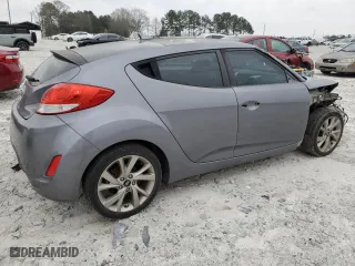 2017 Hyundai Veloster with VIN KMHTC6AD8HU311734, listed as a Copart auction lot 47065854 with 95,111 mi miles and Salvage Title. Bid and sale history available at carsss.com. Image 3.