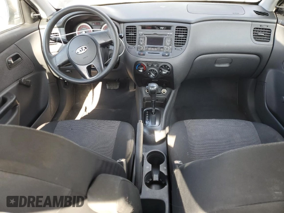 2010 Kia Rio LX with VIN KNADH4A3XA6652808, listed as a Copart auction lot 42597245 with 164,768 mi miles and Salvage Title. Bid and sale history available at carsss.com. Image 8.