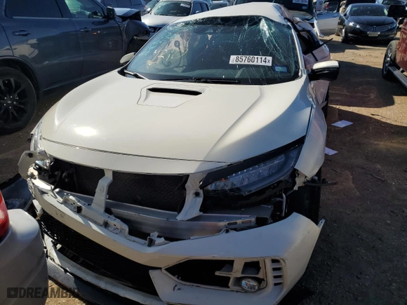 2021 Honda Civic Type R Touring with VIN SHHFK8G75MU201680, listed as a Copart auction lot 85760114 with 0 mi miles and Salvage Title. Bid and sale history available at carsss.com. Image 5.