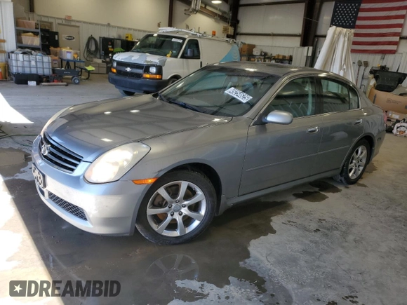2006 Infiniti G35 with VIN JNKCV51F76M613246, listed as a Copart auction lot 49254625 with 215,129 mi miles and Clean Title. Bid and sale history available at carsss.com. Image 1.