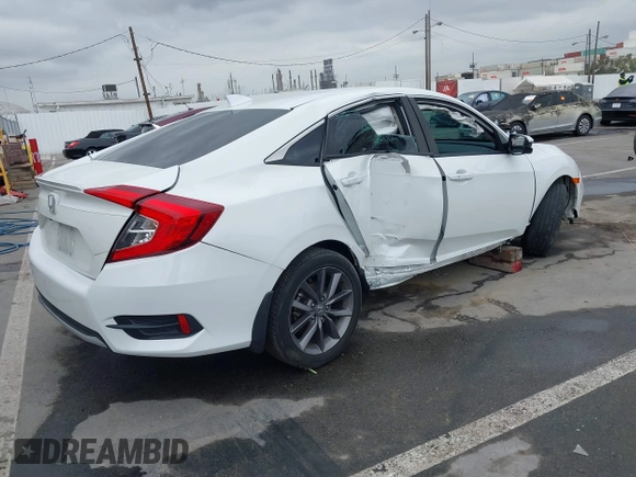 2019 Honda Civic Sedan EX with VIN 19XFC1F38KE210039, listed as a IAAI auction lot 41870809 with 23,391 mi miles. Bid and sale history available at carsss.com. Image 4.