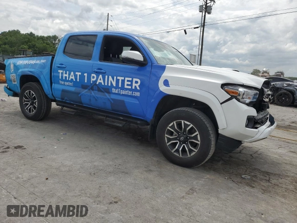 2023 Toyota Tacoma SR with VIN 3TMCZ5AN2PM577873, listed as a Copart auction lot 57361315 with 50,110 mi miles and Salvage title. Bid and sale history available at DreamBid. Image 4.