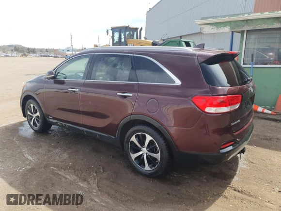 2016 Kia Sorento EX with VIN 5XYPHDA17GG146132, listed as a Copart auction lot 46819095 with 109,105 mi miles and Clean Title. Bid and sale history available at carsss.com. Image 2.