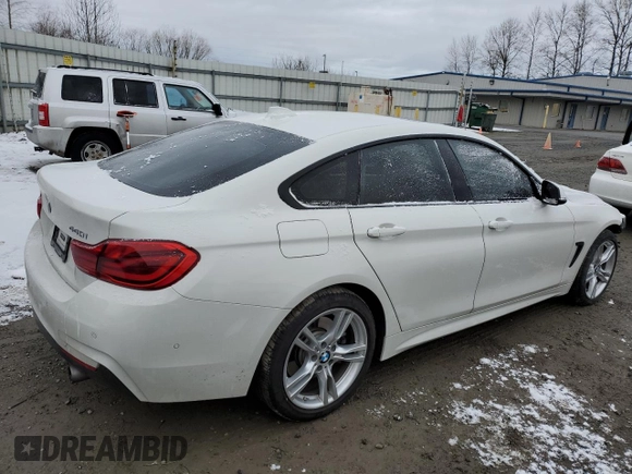 2019 BMW 4 Series 440i xDrive with VIN WBA4J7C58KBM76337, listed as a Copart auction lot 44376145 with 57,786 mi miles and Salvage Title. Bid and sale history available at carsss.com. Image 3.