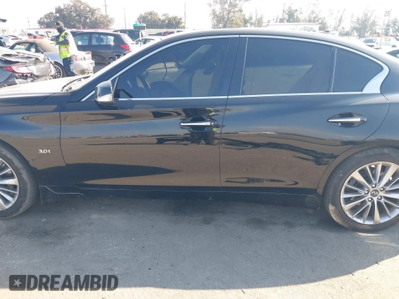 2018 Infiniti Q50 Sport with VIN JN1EV7AP3JM359867, listed as a IAAI auction lot 41455142 with 55,897 mi miles and . Bid and sale history available at carsss.com. Image 14.