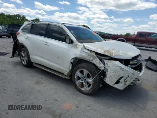 2017 Toyota Highlander Limited with VIN 5TDYZRFH5HS209110, listed as a Copart auction lot 57915415 with 129,555 mi miles and Salvage title. Bid and sale history available at DreamBid. Image 4.