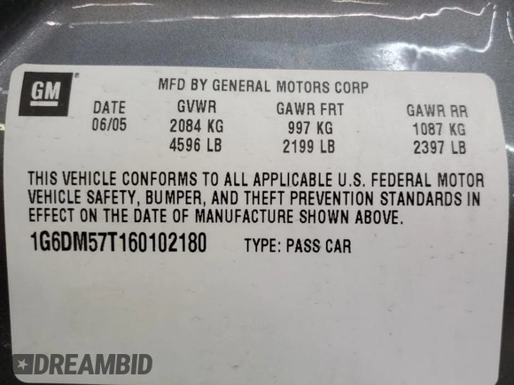 2006 Cadillac CTS with VIN 1G6DM57T160102180, listed as a Copart auction lot 46908735 with 163,335 mi miles and Salvage Title. Bid and sale history available at carsss.com. Image 13.