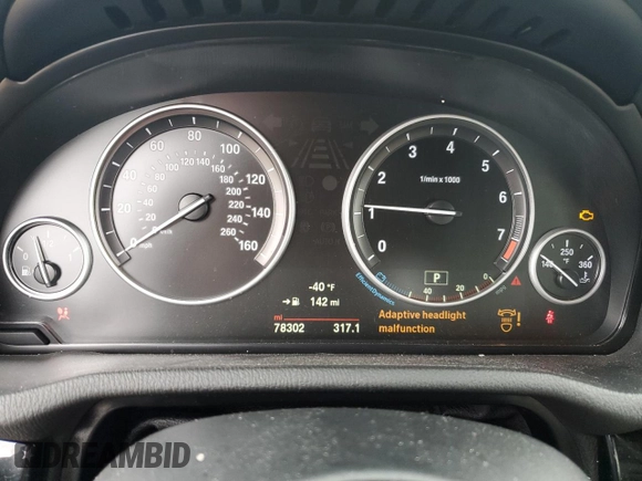 2017 BMW X3 xDrive35i with VIN 5UXWX7C38H0U44063, listed as a Copart auction lot 44501435 with 78,302 mi miles and Salvage Title. Bid and sale history available at DreamBid. Image 9.