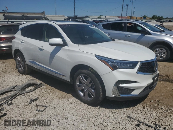 2021 Acura RDX w/Advance Package with VIN 5J8TC2H70ML011006, listed as a Copart auction lot 58204134 with 28,274 mi miles. Bid and sale history available at carsss.com. Image 4.