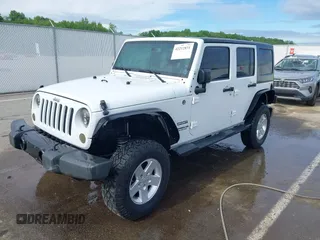 2013 Jeep Wrangler Unlimited Sport with VIN 1C4BJWDG4DL599151, listed as a IAAI auction lot 42212831 with 143,865 mi miles and . Bid and sale history available at DreamBid. Image 2.