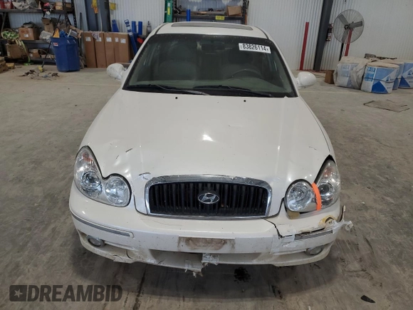 2002 Hyundai Sonata GLS with VIN KMHWF35H12A607526, listed as a Copart auction lot 83826114 with 149,277 mi miles and Clean Title. Bid and sale history available at carsss.com. Image 5.