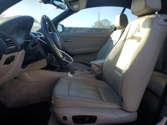 2011 BMW 1 Series 128i with VIN WBAUN1C59BVH82322, listed as a Copart auction lot 49230315 with 163,458 mi miles and Salvage Title. Bid and sale history available at carsss.com. Image 7.